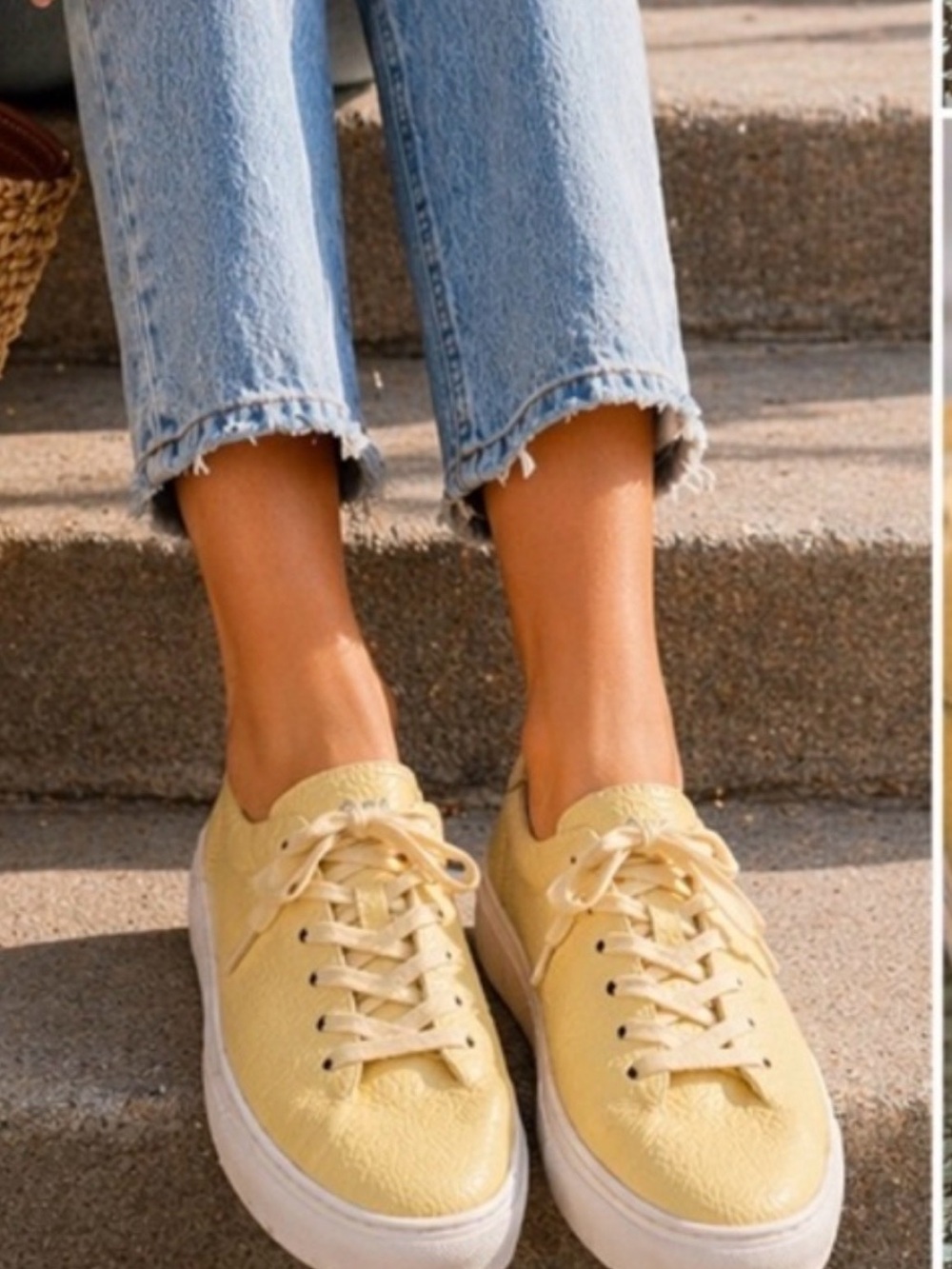 Sam Edelman poppy yellow Women's Casual Lace-Up Sneakers 10